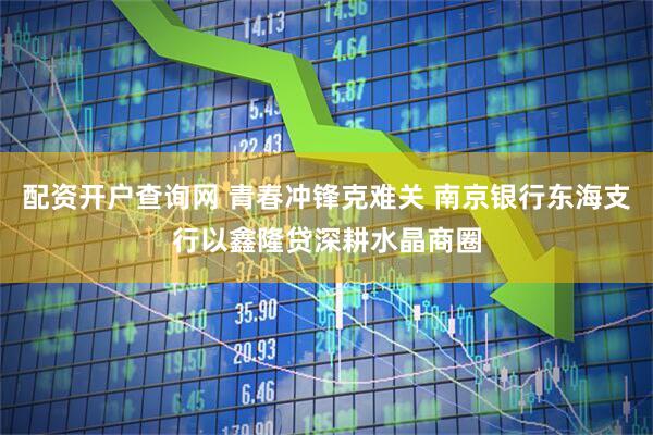 配资开户查询网 青春冲锋克难关 南京银行东海支行以鑫隆贷深耕水晶商圈